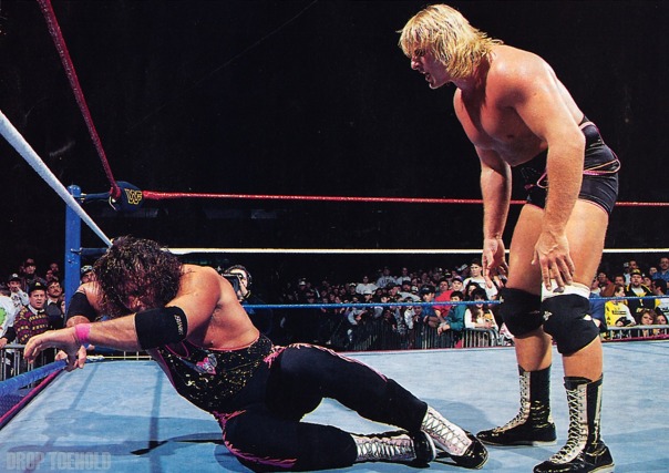 #6 Owen Hart Kicks His Brother's Bret Leg (Out Of His Leg) (Royal Rumble 1994)